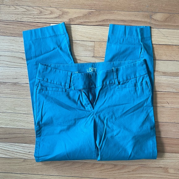 Loft teal original cropped pants - Picture 2 of 5